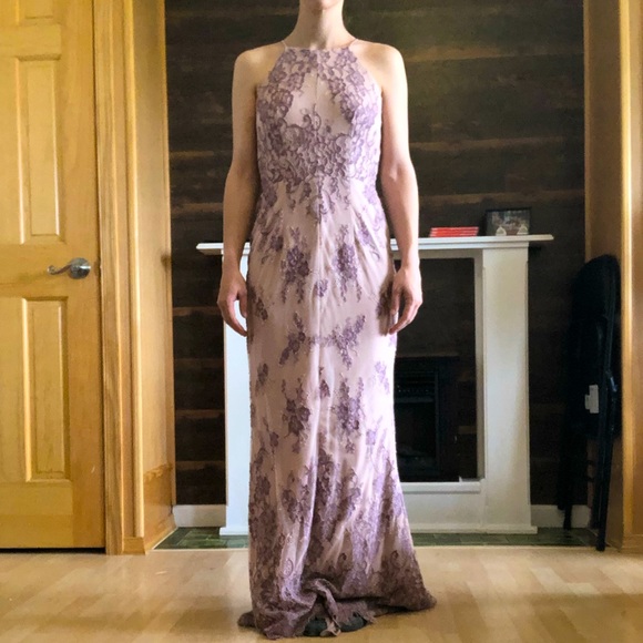 Anthropology bhldn purple lace dress size 2 - Picture 1 of 6